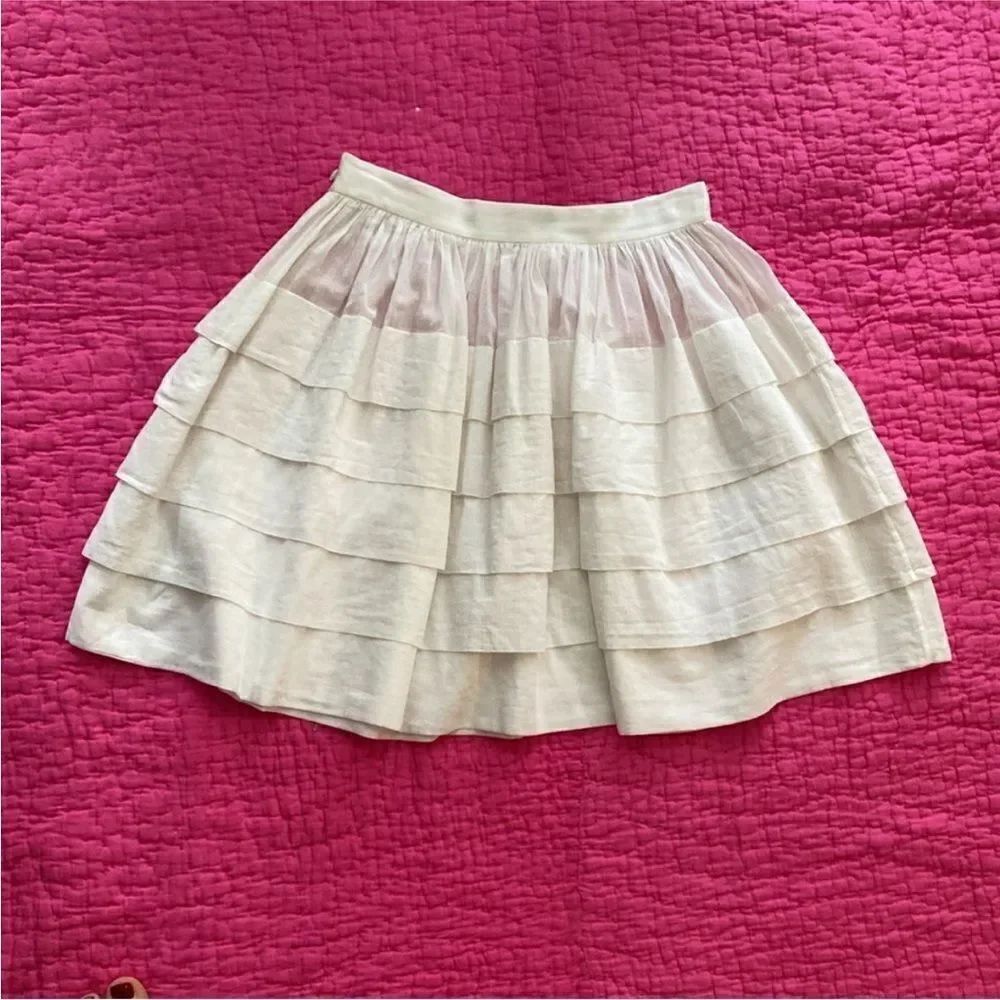 Michael Kors Collection silk tiered mini skirt, US2 - Picture 7 of 9